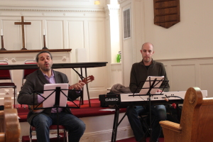 Patricio Acevedo and John Stenger performing on March 27