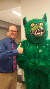 Brian Stephenson hangs out with the Green Terror at the latest SAC mug event.