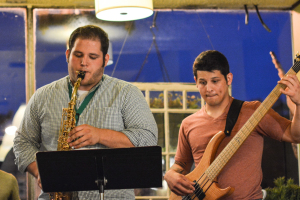 Brothers Brendan (left) and Paul Morales (right) play their parts. Photo by Kyle Parks. 