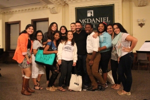 HLA members pose with Joe Hernandez-Kolski. Photo by Jimmy Calderon