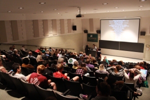 Discussion panel after the documentary screening. Photo by Jimmy Calderon