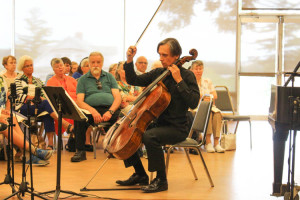 Maxim Koslov on the cello. Photo by Jimmy Calderon