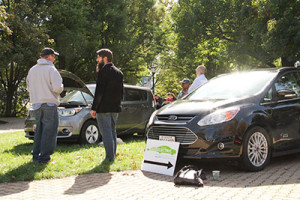 Electrical and hybrid car exhibition. Photo by Jimmy Calderon