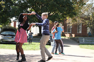 The Swing Club dances while the Street Fair takes place. Photo by Jimmy Calderon