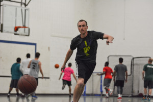 Brian Norwitz chases a stray ball during a Nov. 9 game. Photo by Kyle Parks.