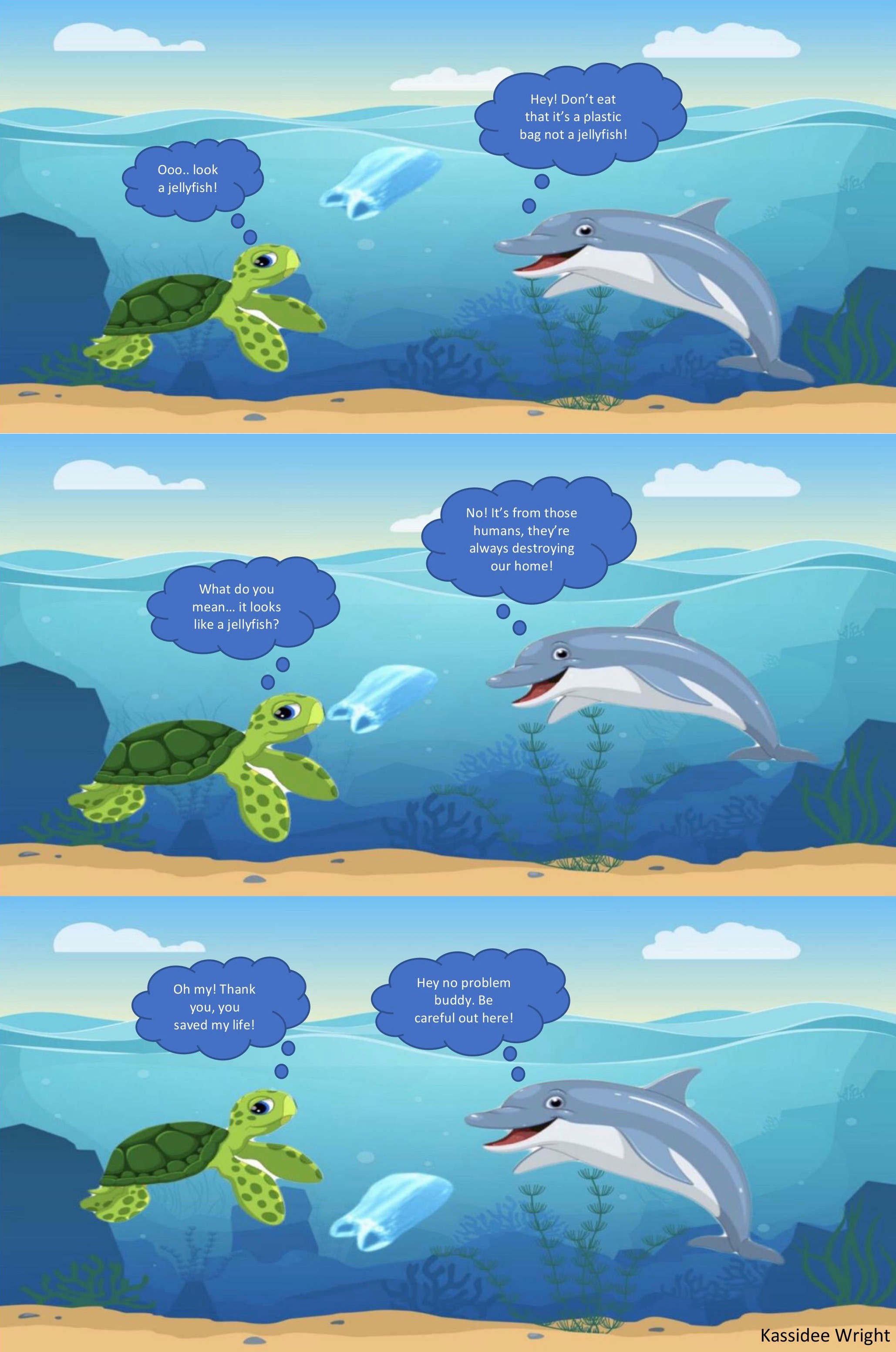 Comic: actions can harm sea animals – The McDaniel Free Press